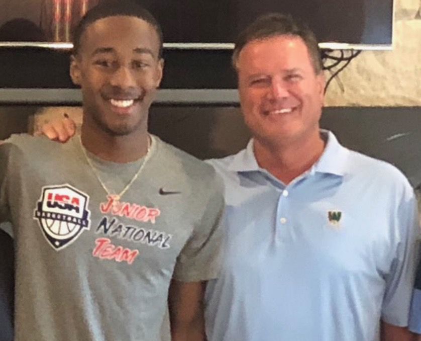 Bryce Thompson and Bill Self